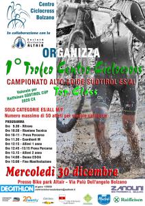 LOCANDINA TROFEO CENTRO CICLOCROSS BOLZANO - SOLO GIOVANILE