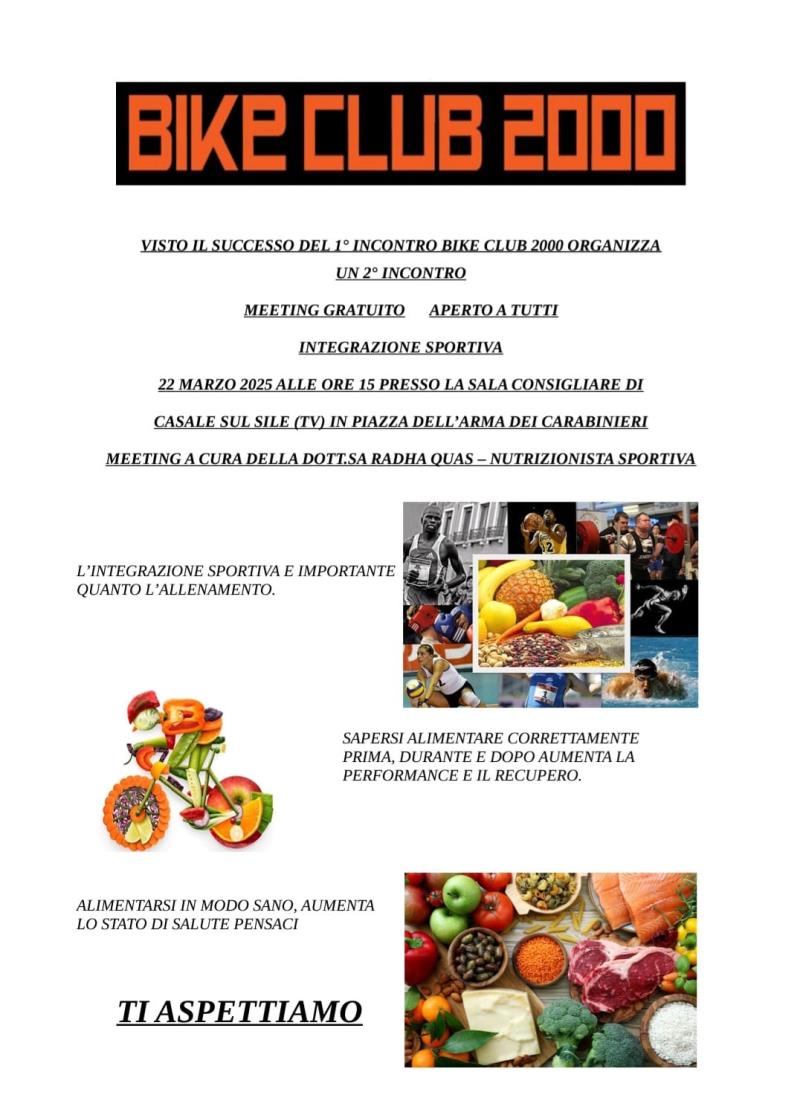 Integrazione sportiva del Ciclista