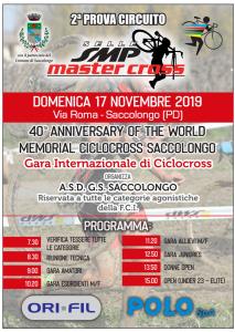 LOCANDINA SACCOLONGO: 2A PROVA SELLE SMP MASTER CROSS