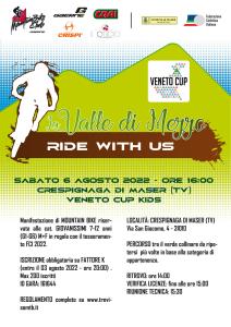 MANIFESTO #RIDEWITHUS LA VALLE OFFROAD VENETO CUP KIDS A CRESPIGNAGA DI MASER